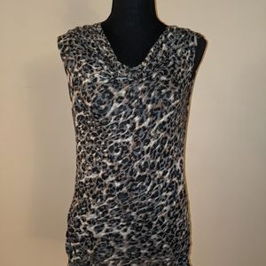 Women's Express  Size L Leopard Print sleeveless Shirt